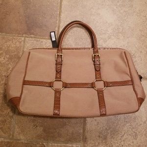 NWT canvas weekender bag Limited